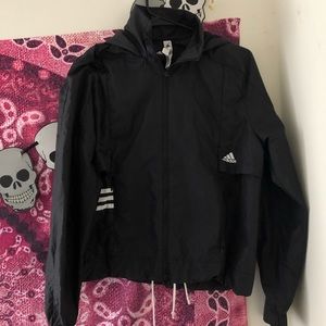 adidas cropped rain jacket!
